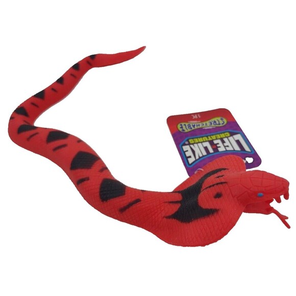 Cobra Snake Life-Like Imperial Squishy Ja-Ru Toy Figure Creatures Stretchable 4+ - Picture 5 of 16